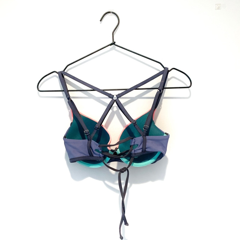 Maaji Reversible Color Block Underwire Bikini Top - image 7